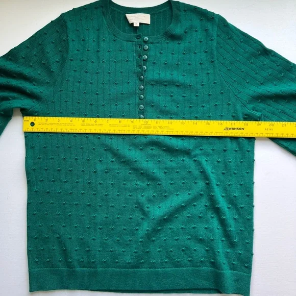 Sézane Emerald Green Zoe Sweater Jumper Knit - Picture 8 of 9